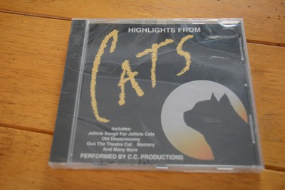Cats Musical CD Highlights C.C. Productions 13 Track Album Memory Jellicle New