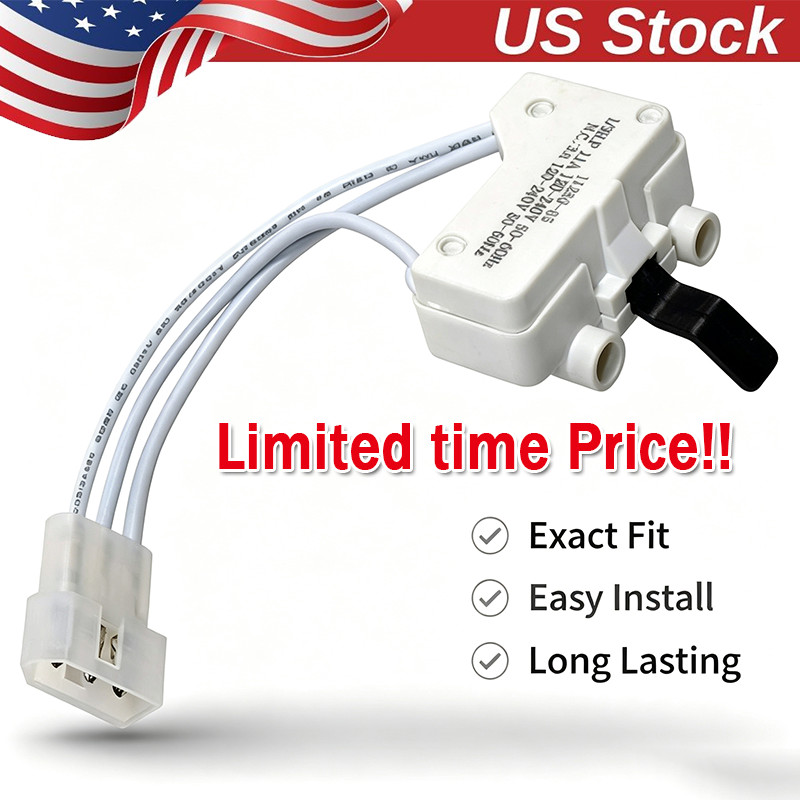 Dryer Door Switch Assembly Replacement for Whirlpool, Kenmore, Maytag 3406107