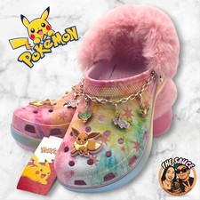 Crocs Pokemon Eevee Platform Clogs Womens 8 P...