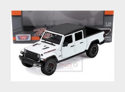 1:27 Motormax Jeep Gladiator Rubicon Pick-Up Softtop 2021 white black MTM79369