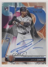 2020 Bowman's Best of Blue Refractor 38/150 Jaylin Davis Rookie Auto RC 9pd
