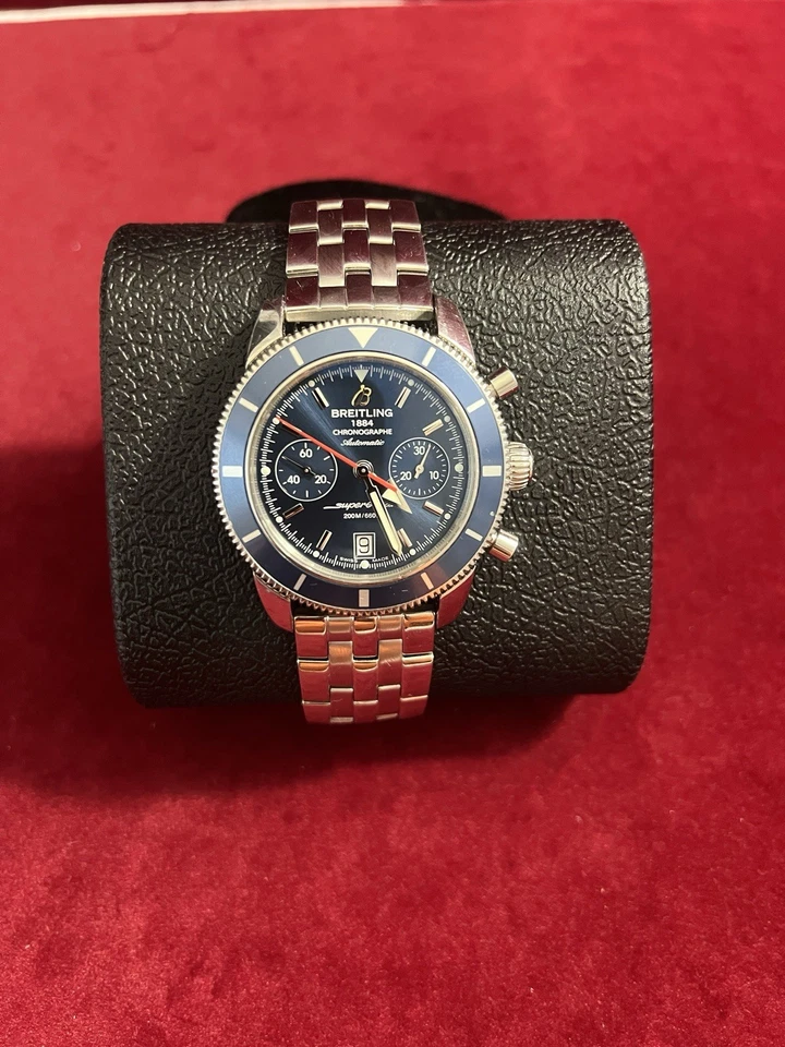 Cronógrafo automático Breitling Superocean Heritage esfera azul - A23370 44 mm Foto 4 de 4
