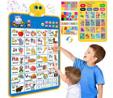 P&oacute;ster interactivo ABC y n&uacute;meros con sonido, ideal para aprender jugando,  jugue