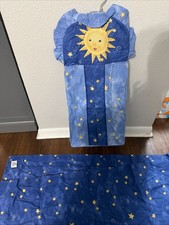 Vtg Kidsline Celestial Sun Hanging Diaper Stacker Holder 90s Decor Stars Blue US