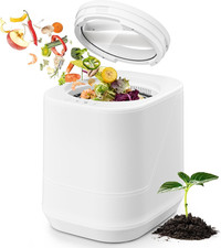 Electric Composter for Kitchen, 4L Countertop Compost Bin with Auto-Cleaning, Sm
