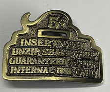 1979 5 Cents Insert Coin Belt Buckle The Great American Buckle Co Chicago