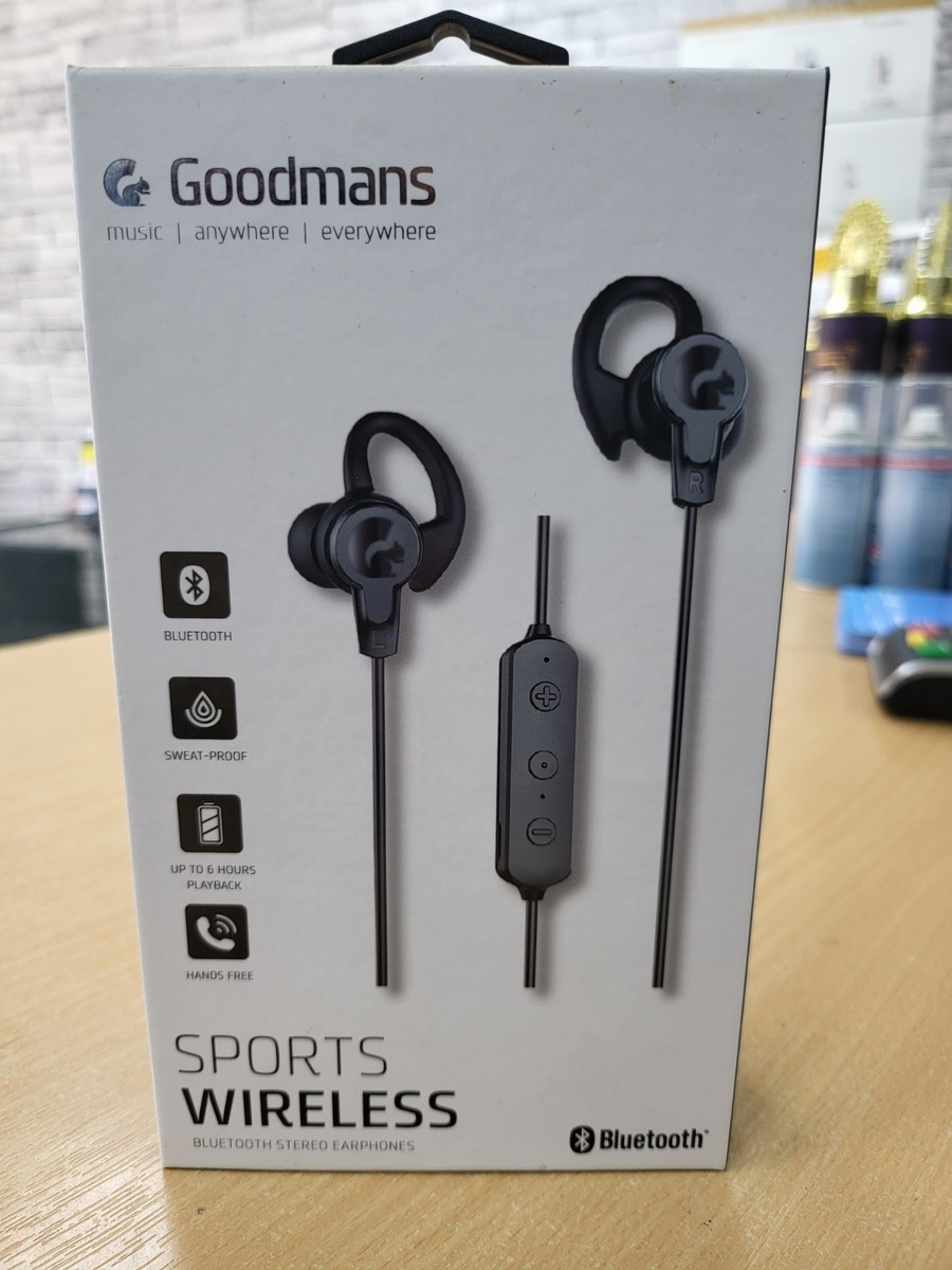 Bluetooth Earbuds Goodmans Wireless Athletic Earphones Goodmans