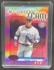 2002 Leaf Certified Sammy Sosa All Team Red #/75 Cubs