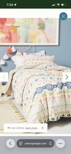 Anthropologie Kauri Baby Toddler Quilt 38" x 50"