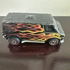 Vintage Hot Wheels Redline Super Van Black With Flames