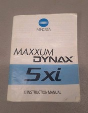 MINOLTA MAXXUM DYNAX 5Xi INSTRUCTION MANUAL-GENUINE AND VINTAGE