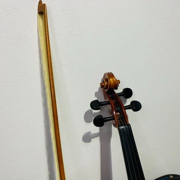 高級 バイオリン 鈴木 No.520 4⁄4 弓、肩当、松脂 定価20万 高級 SUZUKI