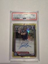 2024 Bowman Chrome - Prospect Autographs Paulino Santana Yellow Refractor /75 