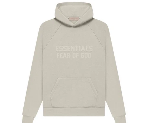 Felpa con cappuccio Fear Of God Essential taglia XL fumo