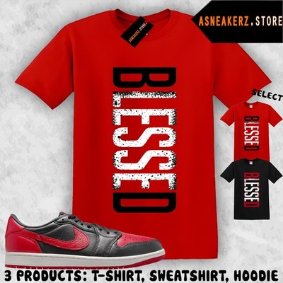 Shirt Match AJ 1 Low OG Banned 2026 Sneaker Matching Tee VERTBLS Blessed T-Shirt