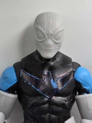 3d Print SPIDERMAN RIVALS HEAD#2  1:10 7'' SELECT DC MULTIVERSE SCALE