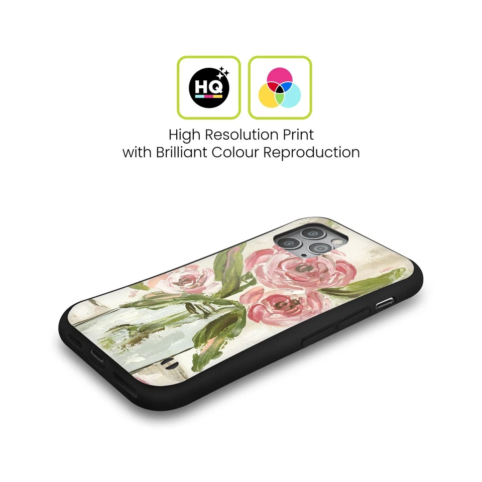 FUNDA HÍBRIDA OFICIAL HALEY BUSH PINTURA FLORAL PARA TELÉFONOS APPLE iPHONES Foto 2 de 4