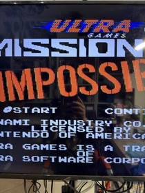 Mission: Impossible (Nintendo NES, 1990) cartucho y manual solamente - probado