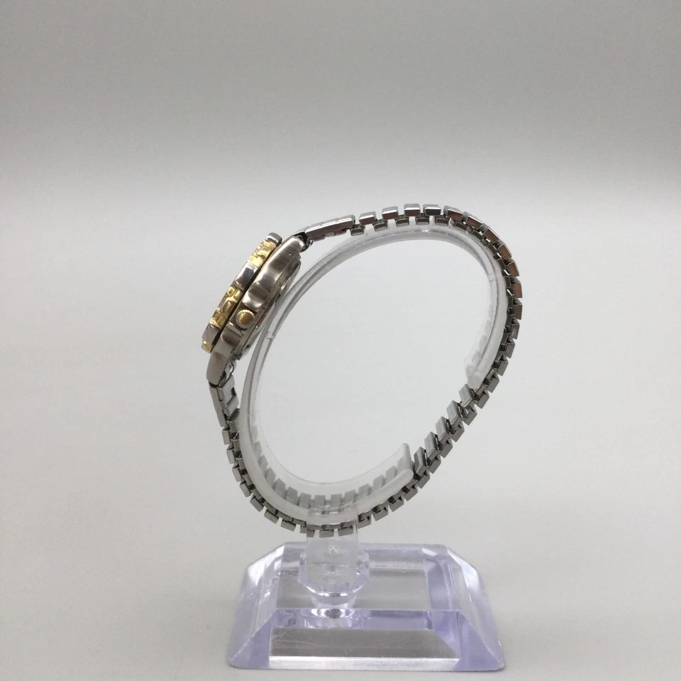 Reloj Freestyle Performance Mujer 29mm Dorado Tono Plata Fecha Elastizado Batería Nueva Foto 3 de 4