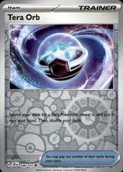 Tera Orb 189/191 Surging Sparks Reverse Holo