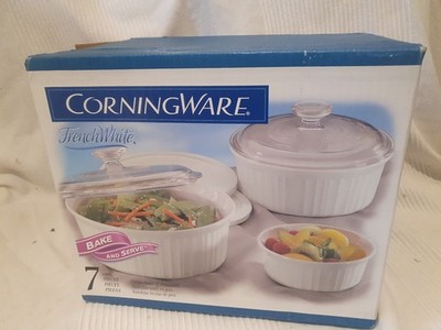 Corning Ware Französisch Weiß Steinzeug Back- & Servierschalen Neu/Verpackt