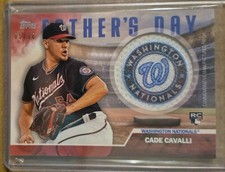 2023 Topps Series 2 Cade Cavalli Rookie Relic Father’s Day /10 Washington Nats 
