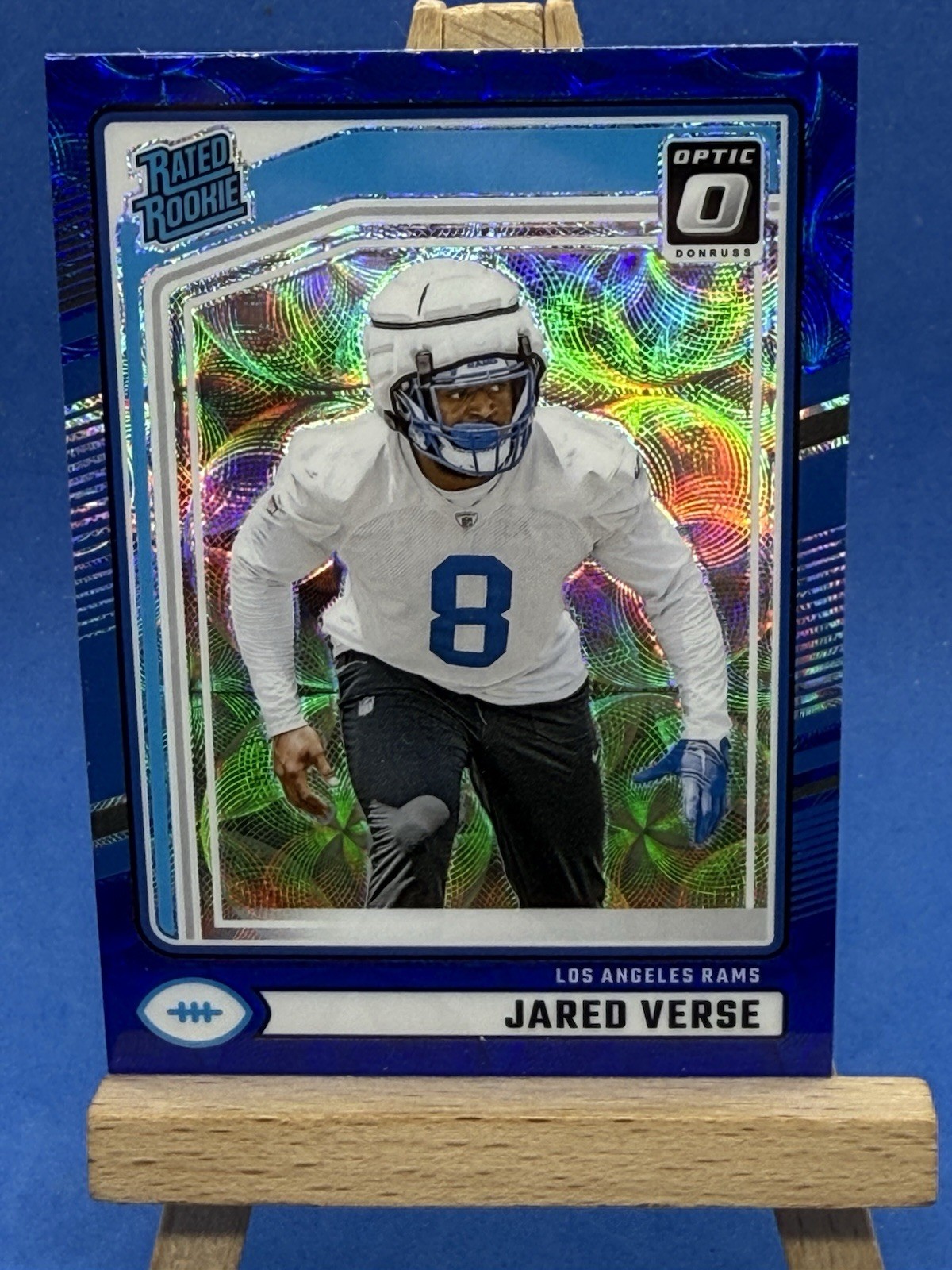 2024 Donruss - Rated Rookie Jared Verse #341 Optic Preview Blue Scope A37