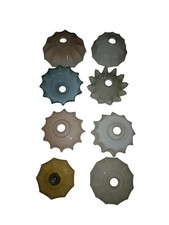 Lotto 10 Antichi Paralumi Sospensione Lampadario Vetro Opalino  Satinato Liberty