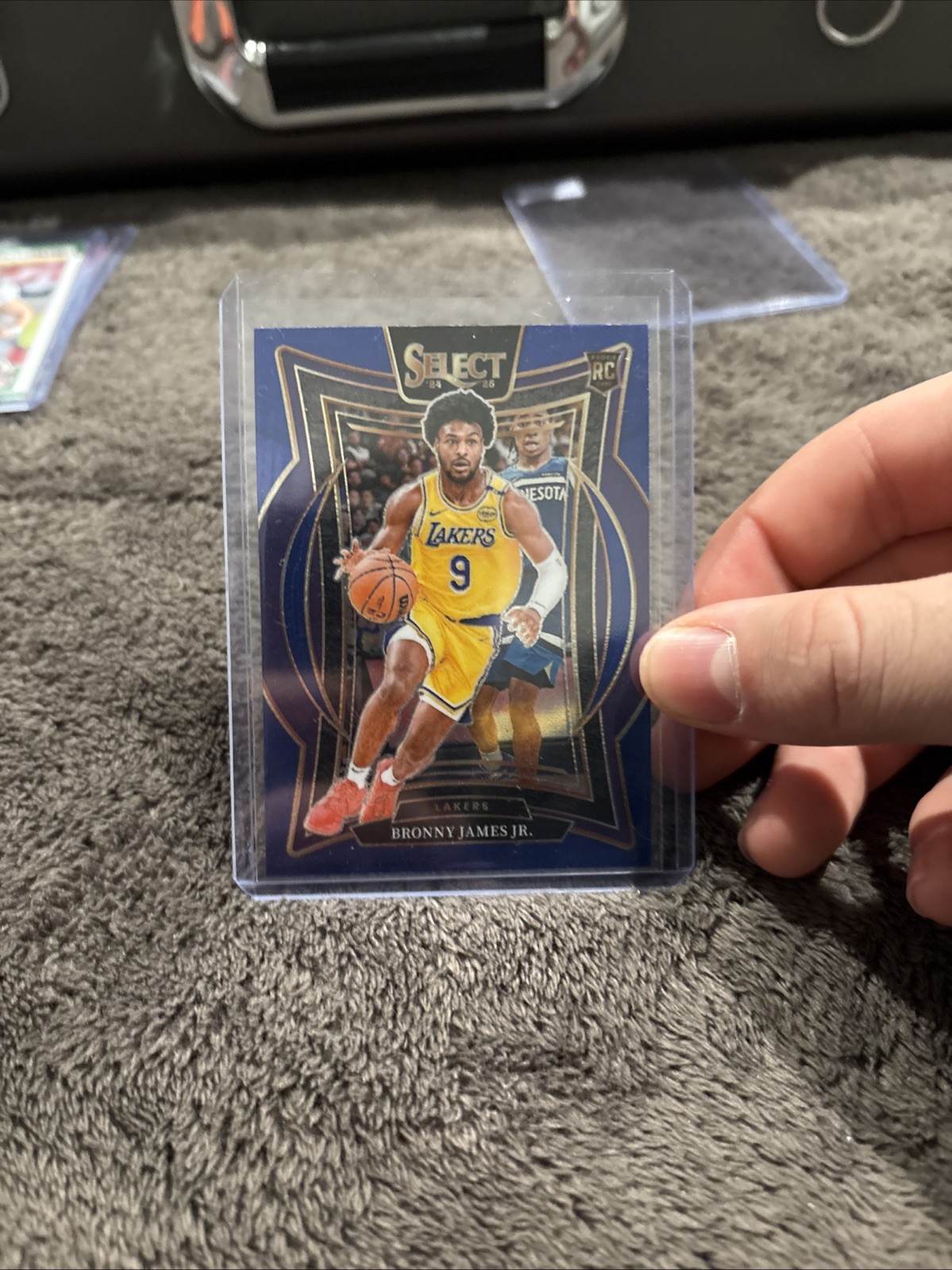 2024-25 Panini Select - Concourse Bronny James #90 Blue Prizm (RC)