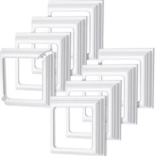 8Pcs True 4x4Inches Vinyl Post Skirt Post Base Cover Column Wraps for Porch Deck