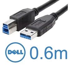 6ft Dell SuperSpeed USB 3.0 Type A to B Male Cable for Cameras/Printers/Scanners