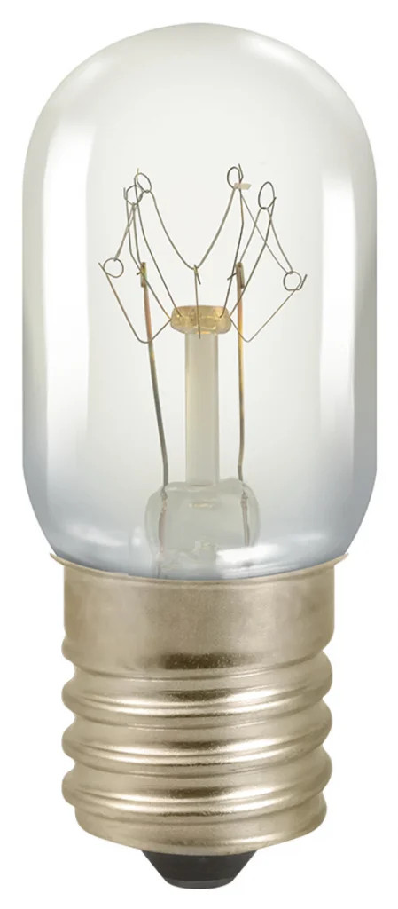 Clear 15w E17 Microwave Tubular Appliance Light Bulb Screw Cap Crompton AM15CE17