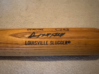 Danny Tartabull Game Used Louisville Slugger Baseball Bat Kansas City Royals UNC
