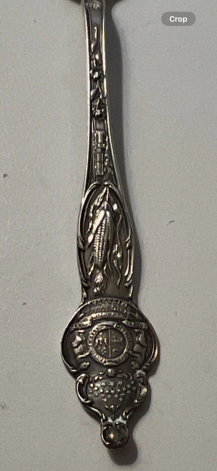 Cuchara de recuerdo del estado de Missouri de plata esterlina - "Soy de Missouri, muéstrame" Foto 3 de 4