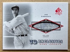 Joe DiMaggio 2001 SP UD Exclusives
