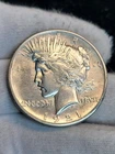 1921 P US $1 Silver High Relief Peace Dollar Key Date High AU White See Video