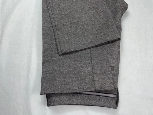 NYDJ Lift/Tuck Straight Leg Ponte Knit Trouser Pants. Faux Leather Trim, Size 6. - Picture 4 of 9