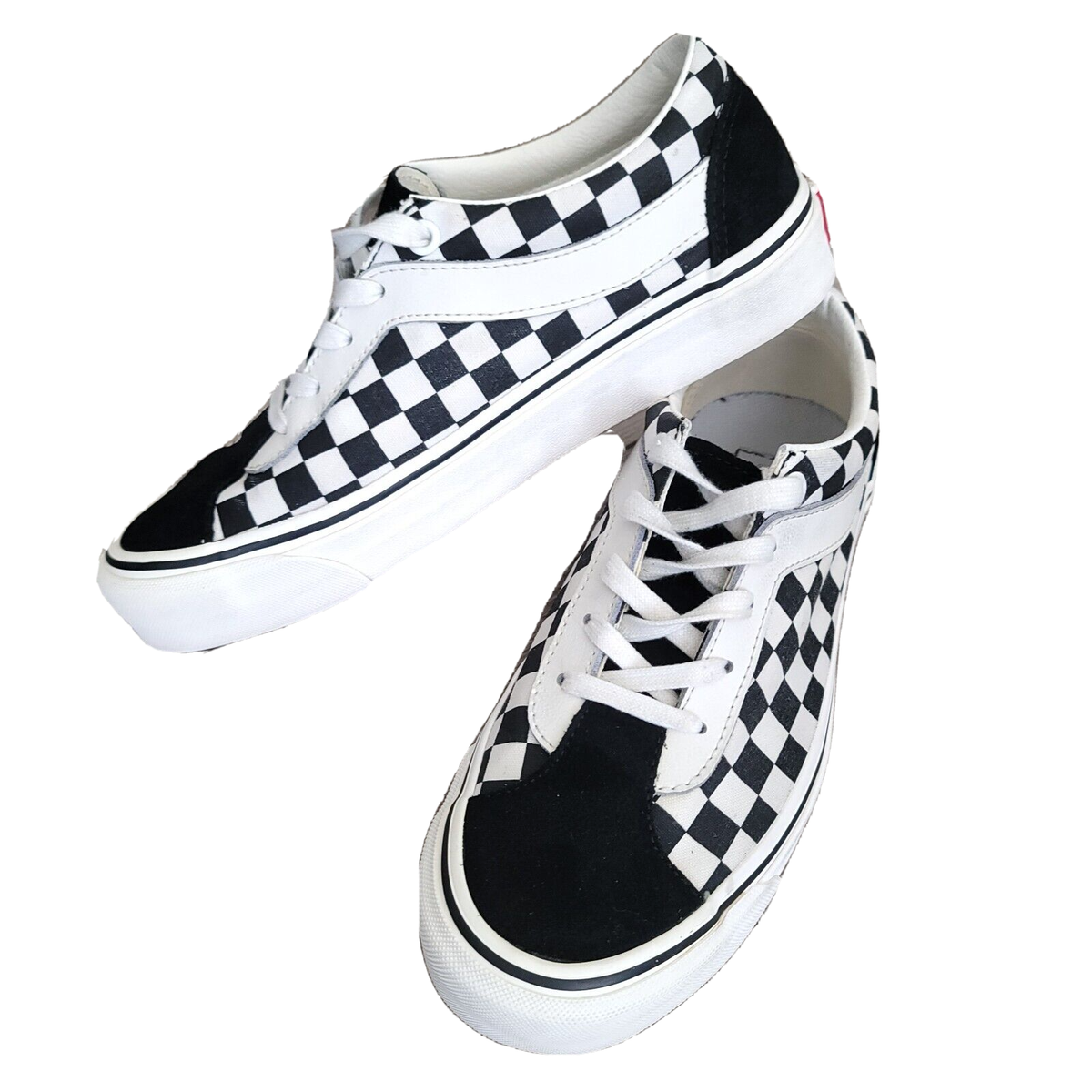 Vans Old Skool Low Checkerboard Skate Shoes Black White US Sz