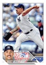 Nestor Cortes 2023 Topps Baseball card Series One Base #143 New York Yankees