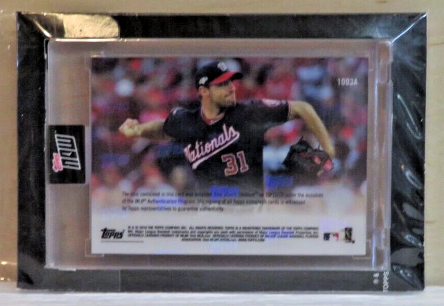 MAX SCHERZER - Auto / Game used Base 95/99 - 2019 Topps NOW - #1003A - Nationals - Image 3 of 4