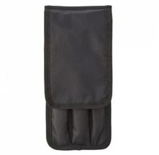 MUJI Black Nylon Makeup Brush Pouch NWT