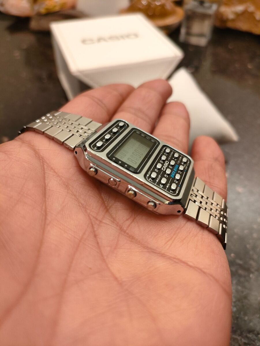 1984 Rare Vintage Casio Calculator Data Bank CD-401 Watch 1984 Rare Vintage Casio Calculator Data Bank CD-401 Watch