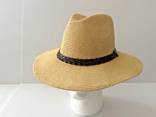 Men Women Fedora Hat Classic Cuban Wide Brim Jazz Hat Size Medium 56