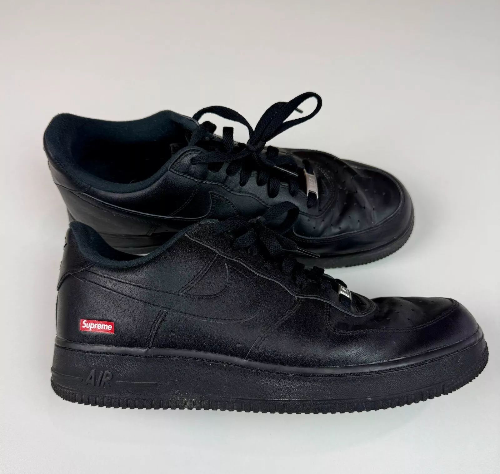 NIKE AIR FORCE 1 LOW x SUPREME NOIR HOMME TAILLE 11 avec BOITE   LIVRAISON GRATUITE