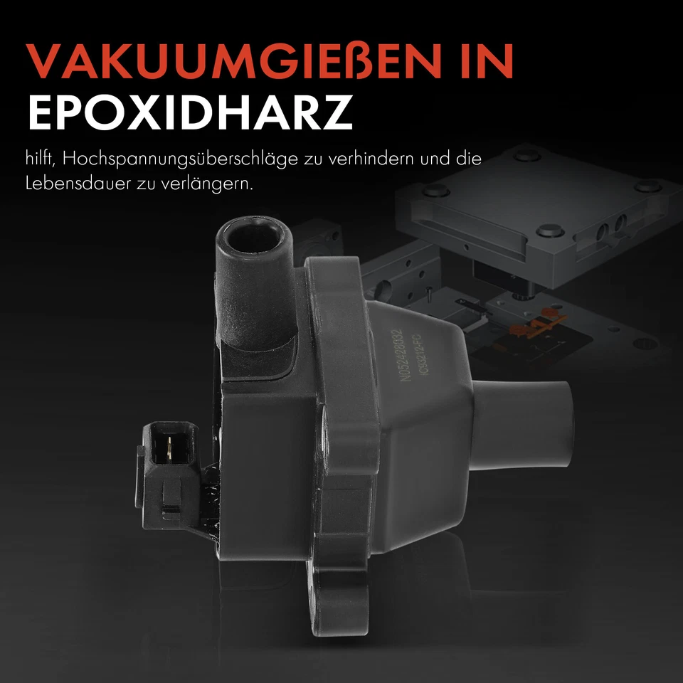 4x Bobina de encendido 2 polos Alfa Romeo 145 930 146 155 167 156 932 145 930 155 167 - Imagen 4 de 4