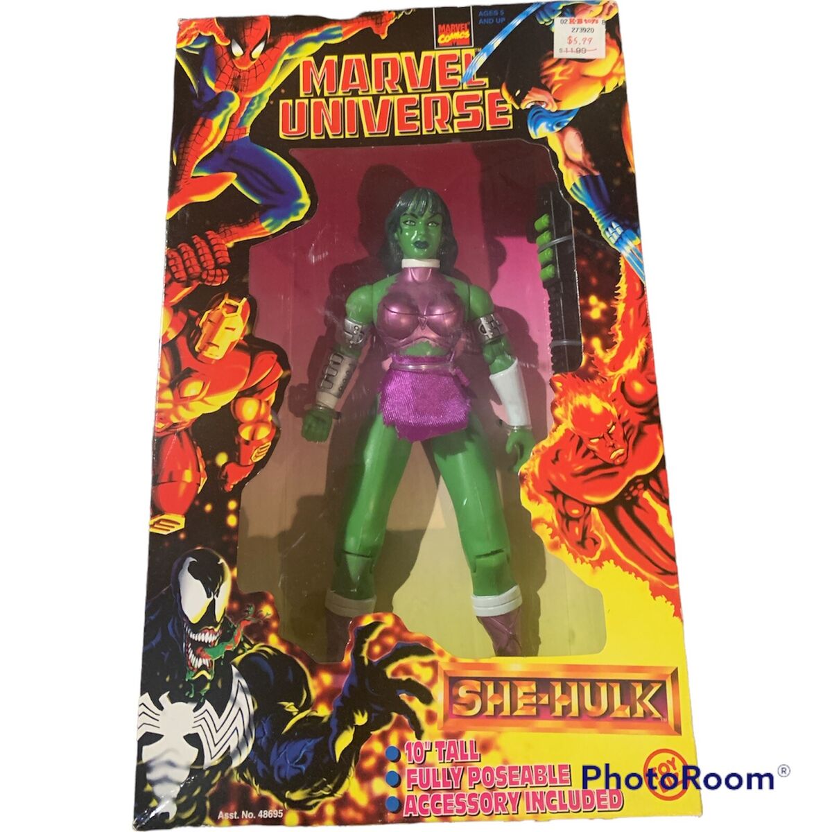 She Hulk 10 Inch Vintage Action Figure - Marvel Universe - She