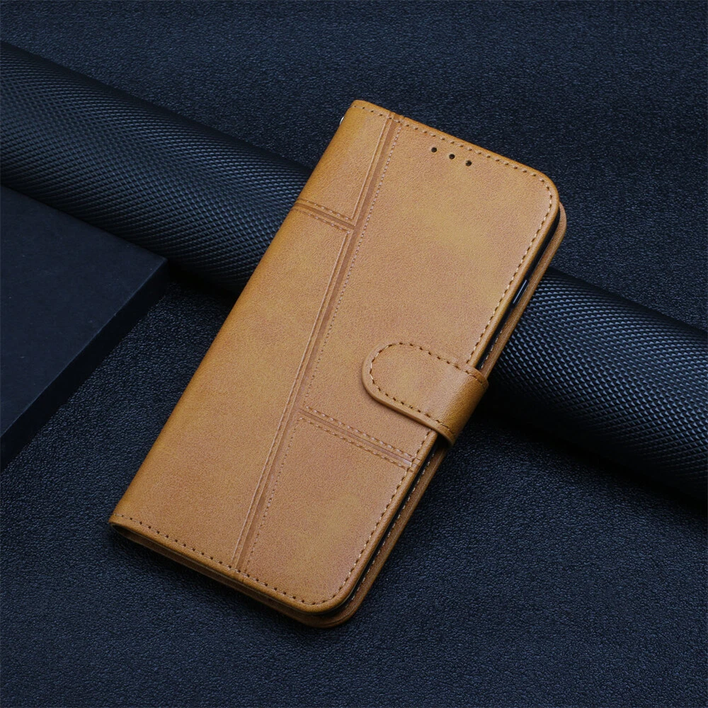 Premium Leather Flip Wallet Shockproof Case for iPhone 15 Pro Max 14 13 XR 7 with Full Protection