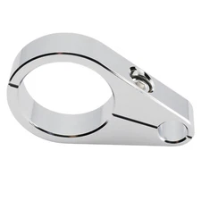 1 1/4" Handlebar Clutch Throttle Cable Brake Line Clamps For Harley Honda