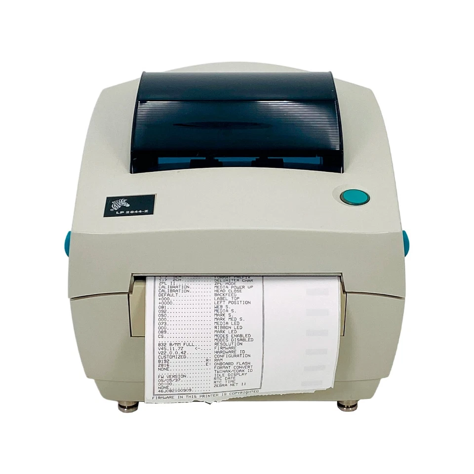Zebra LP2844-Z прямой тепловой штрих-код доставка этикетка принтер USB последовательный параллельный - Изображение 2 из 4