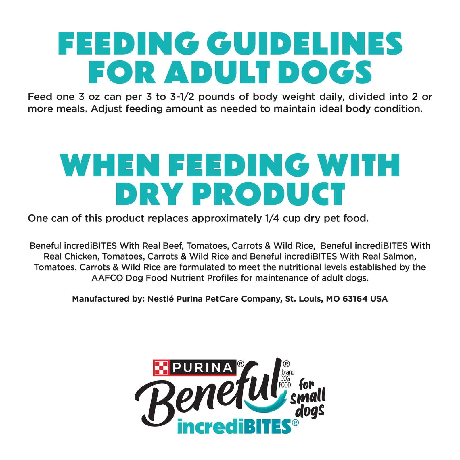 Purina Beneful IncreditBites Small Wet Dog Food Soft Chicken, Beef & Salmon